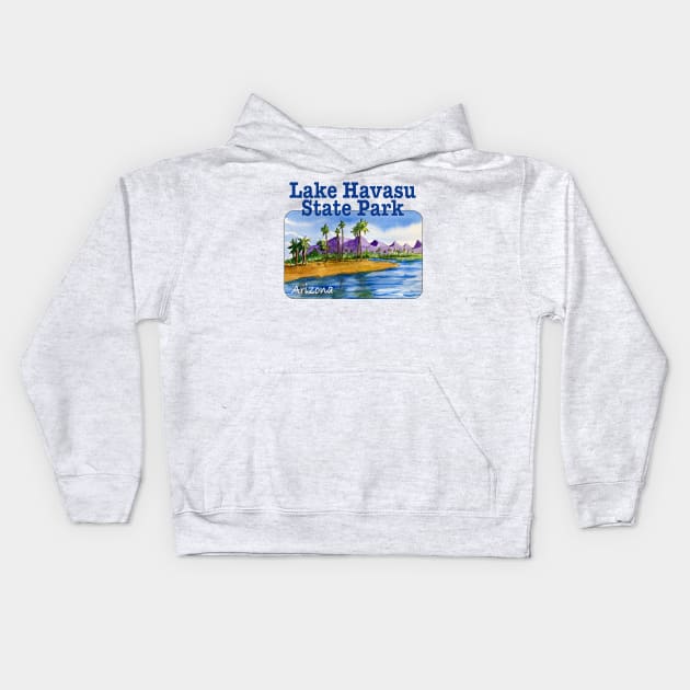 Lake Havasu State Park, Arizona Kids Hoodie by MMcBuck